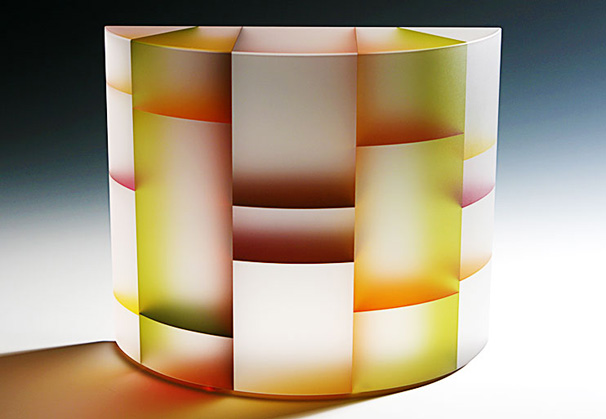 <i>Homage to DNA</i>, 2008; acid etched glass; 14½