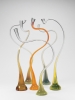 Gold and Green Implied Movement
Harvey K. Littleton (American, b. 1922)
United States, Spruce Pine, North Carolina, 1987
Hot-worked barium/potassium glass with multiple cased overlays of colorless and Kugler colors, cut
Assembled (six elements): H: 82 cm, approx. W. 48 cm, approx. D. 35.5 cm
2006.4.112