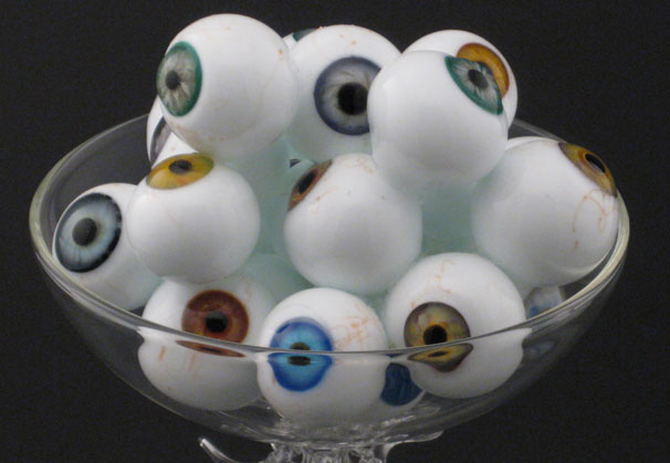 Cédric Ginart, <i>Eyescream</i>, 2010; 12 x 5 x 5 inches; flameworked glass