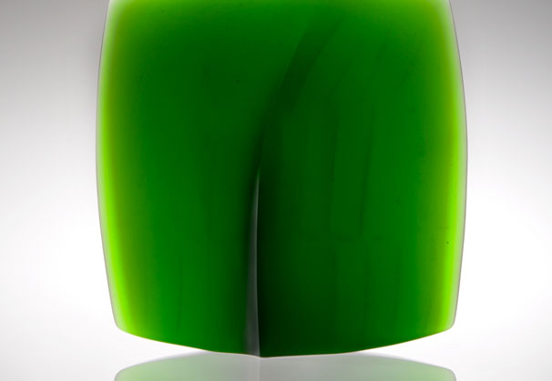 <i>New Chapter</i>, 2011; 15 x 15 x 4 inches; cast glass