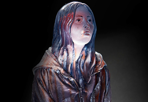 <i>Julie</i>, 2019; 20 x 13 x 17 inches; mold-blown glass