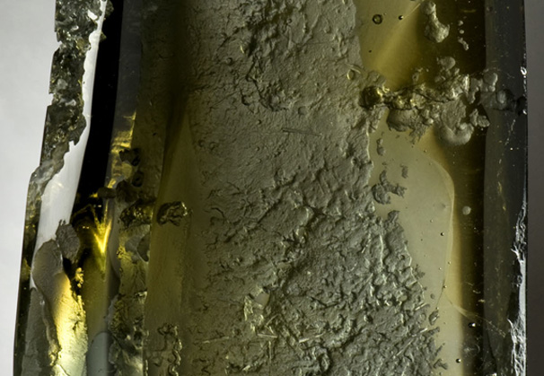 <i>Latheron</i>, 2009; cast glass, lost ice process; 10.625 x 5.5 x 3.125 inches