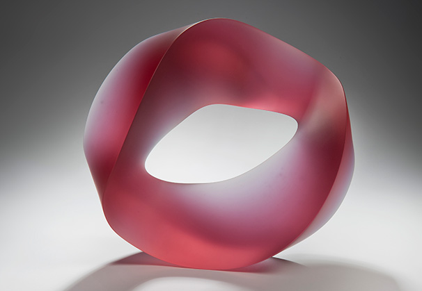 <i>Limen</i>, 2019; 34.5 x 35 x 32 centimeters; cast glass, ground and hand-finished. Photo by Ester Segarra.