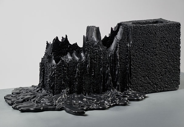 <i>Brick 3</i>, 2025; 7 3/8 x 19 5/8 x 12 1/8 inches; lead crystal glass