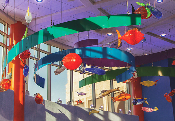 Installation done in collaboration with patients, 2014, Children's Hospital of the Kings Daughters; Norfolk, Virginia