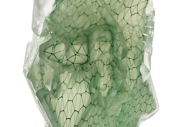 <i>ARCHITECTURAL GLASS FANTASIES SERIES - OBJECT No. 18</i>, 2018; 10 5/8 x 7 x 6 5/8 inches; mold blown glass with digitally enhanced graal technique