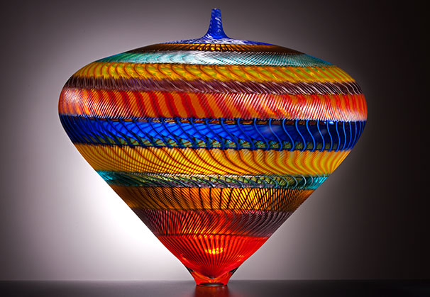  <i>Piccadilly</i>, 2009; 8.5 x 9.5 x 9.75 inches; blown and engraved glass