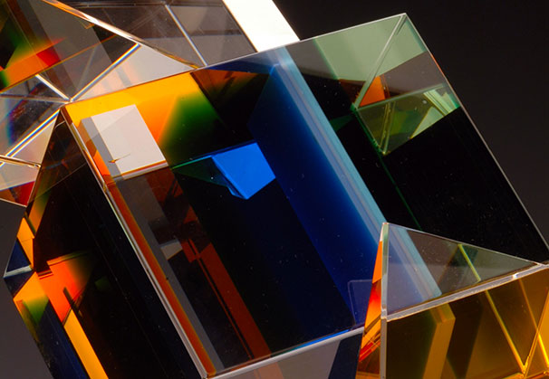 Detail, <i>Probing for Innovative Clarity</i>, 2006; fused, optical glass