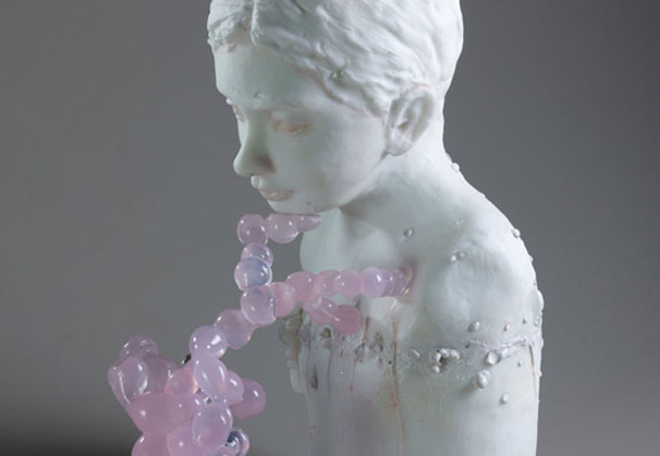 <i>WUNDERKIND</i>, 2011; 19 x 15 x 11 inches; cast glass/pigments
