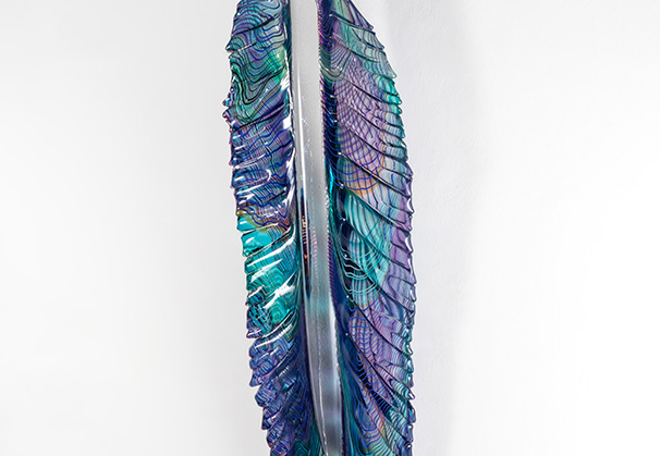 <i>XL Feature</i>, 2024; 32 x 7.25 x 2 inches; furnace-sculpted glass
