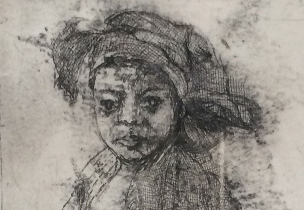 <i>Boy</i>, 1991; 11 x 12 inches; etching
