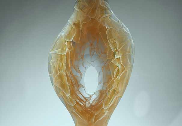 <i>Sweet Space</i>, 2019; 46 x 21 x 6 inches; cast glass