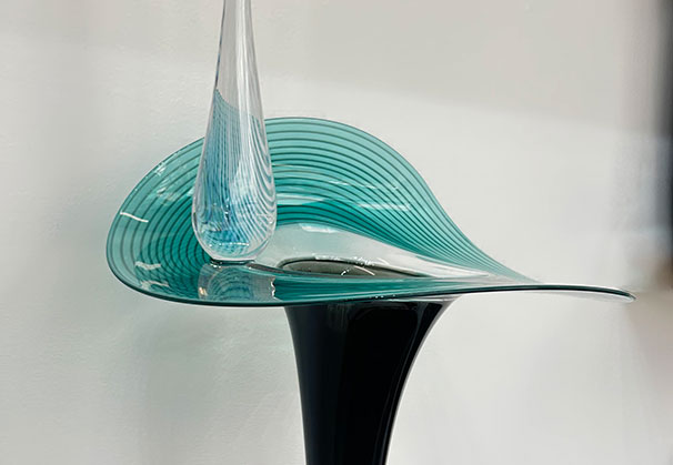 <i>Doused</i>, 2025; Blown and Hot Sculpted 
