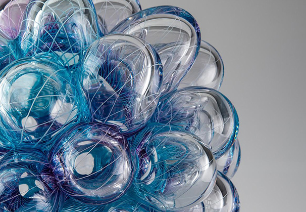 <i>Fate XXVIII</i>, 2019; 16 x 17 x 16 inches; blown glass