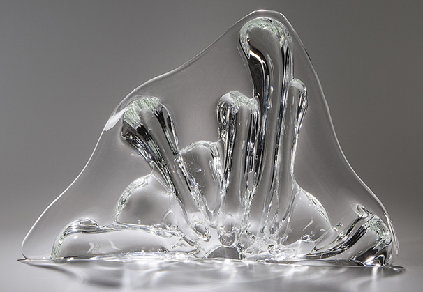 <i>Burst</i>, 2026; 18 inches high; blown glass

